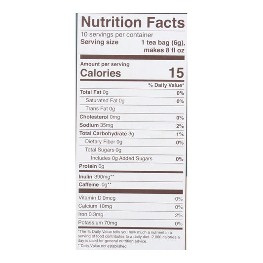 Teeccino Coffee Tee Bags - Organic - Dandelion Caramel Nut Herbal - 10 Bags