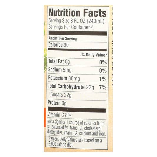 Santa Cruz Organic Lemonade Juice - Peach - Case Of 12 - 32 Fl Oz.