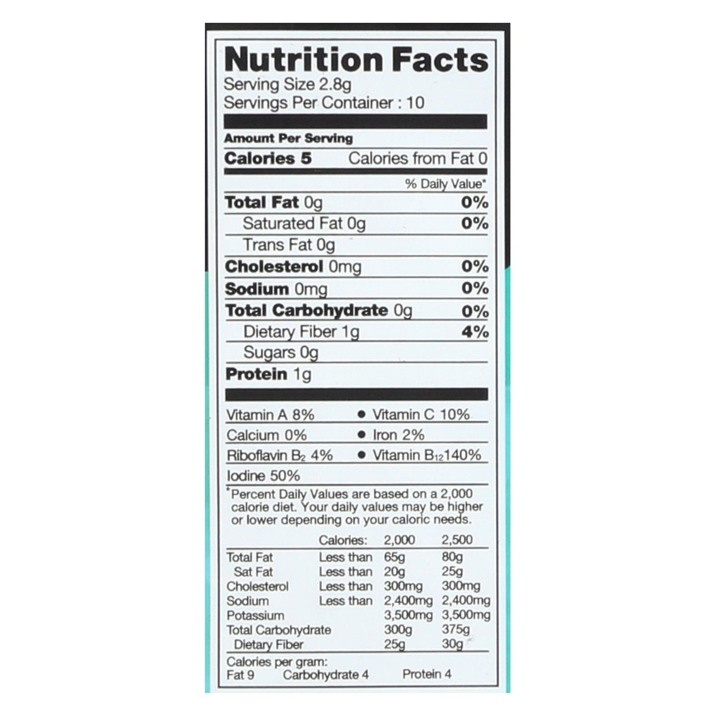 Ocean's Halo - Sushi Nori Organic - Case Of 12-1 Oz