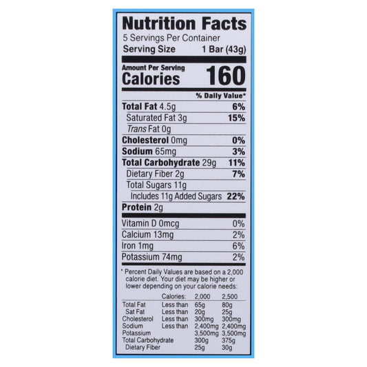 Bobo's Oat Bars - Fig Bar Blueberry - Cs Of 6-5/1.5 Oz