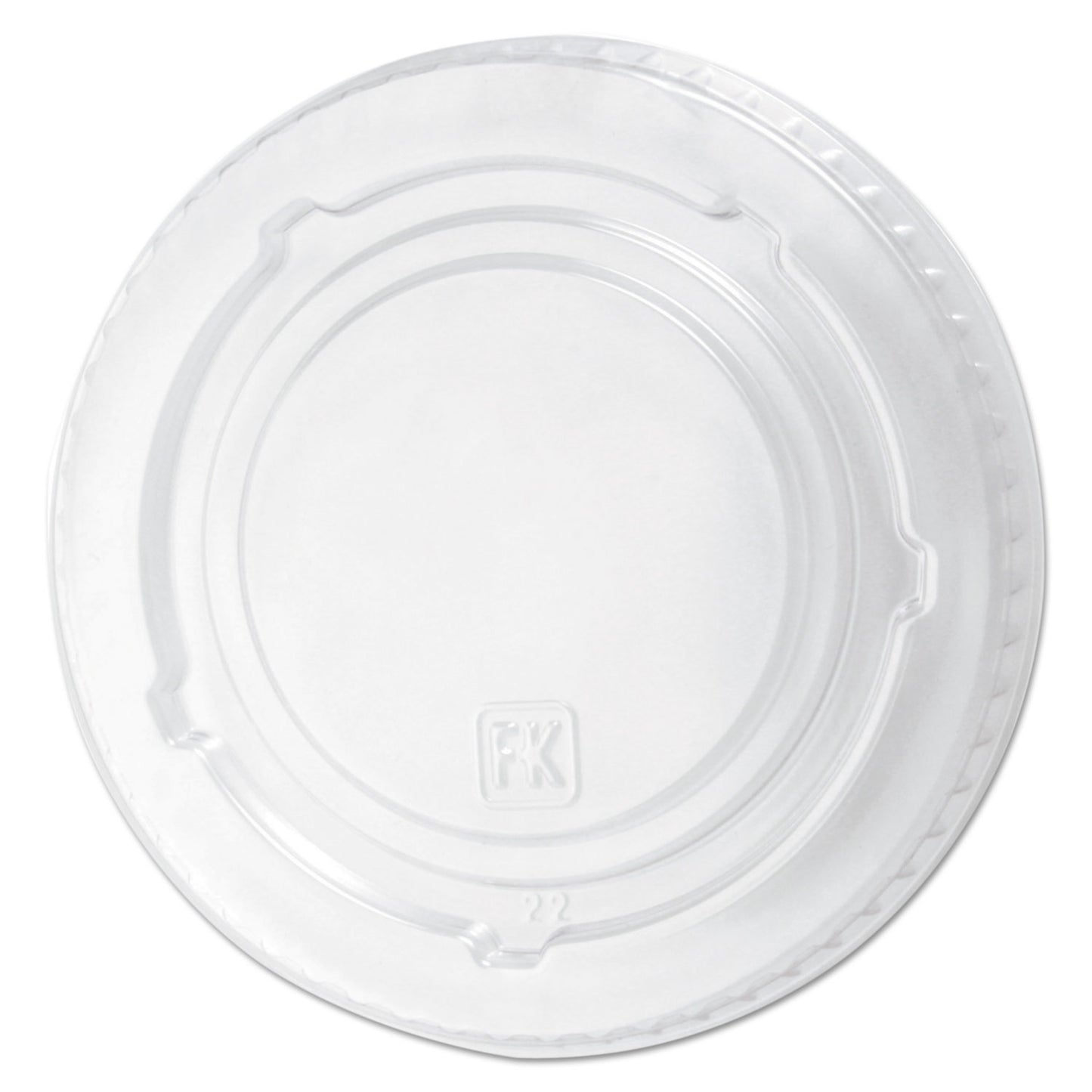 Fabri-Kal Kal-Clear/Nexclear Drink Cup Lids, Flat Lid with No Slot, Fits 12 to 20 oz Cold Cups, Clear, 1,000/Carton (FABLKC1220F)