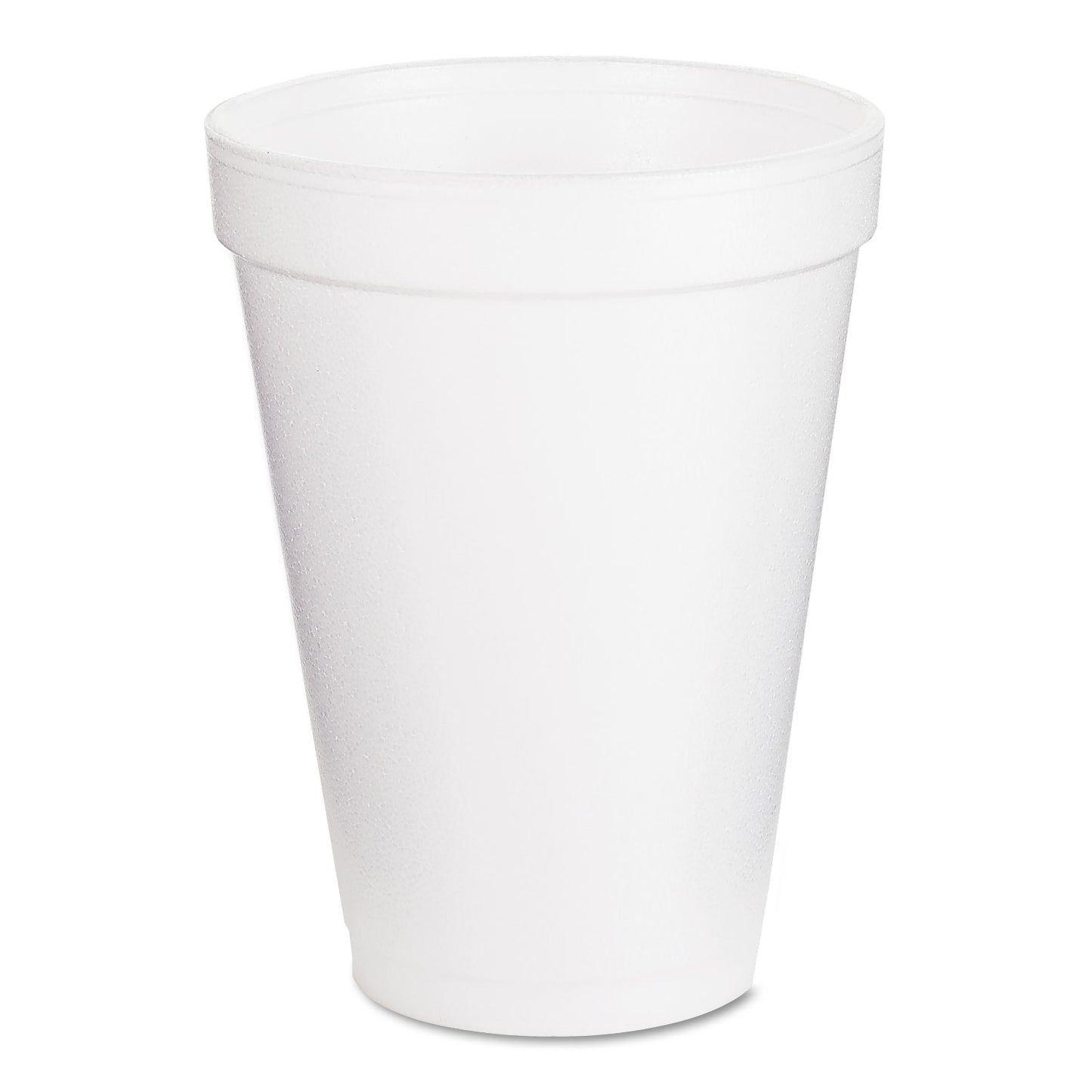 Dart Foam Drink Cups, 12 oz, White, 25/Pack (DCC12J12BG)
