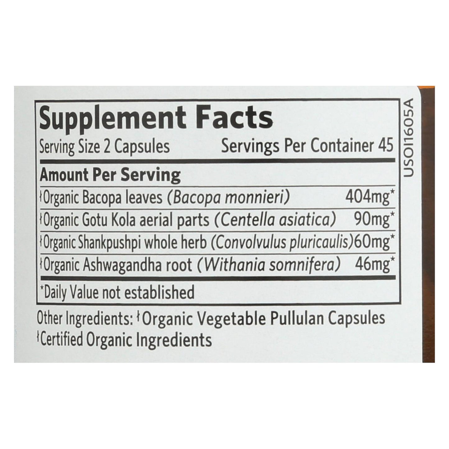 Organic India Usa Whole Herb Supplement - 1 Each - 90 Vcap
