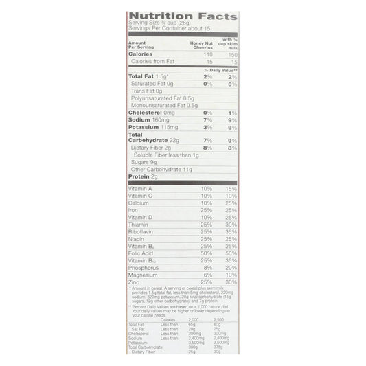 General Mills - Cereal Cheerios Honey Nut - Case Of 10-15.4 Oz