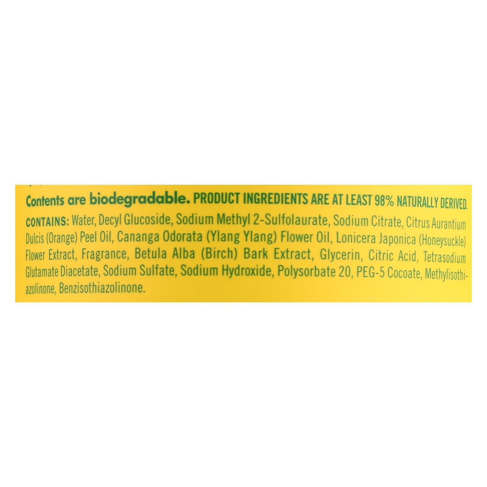 Mrs. Meyer's Clean Day - Multi Surface Concentrate - Honeysuckle - 32 Fl Oz - Case Of 6