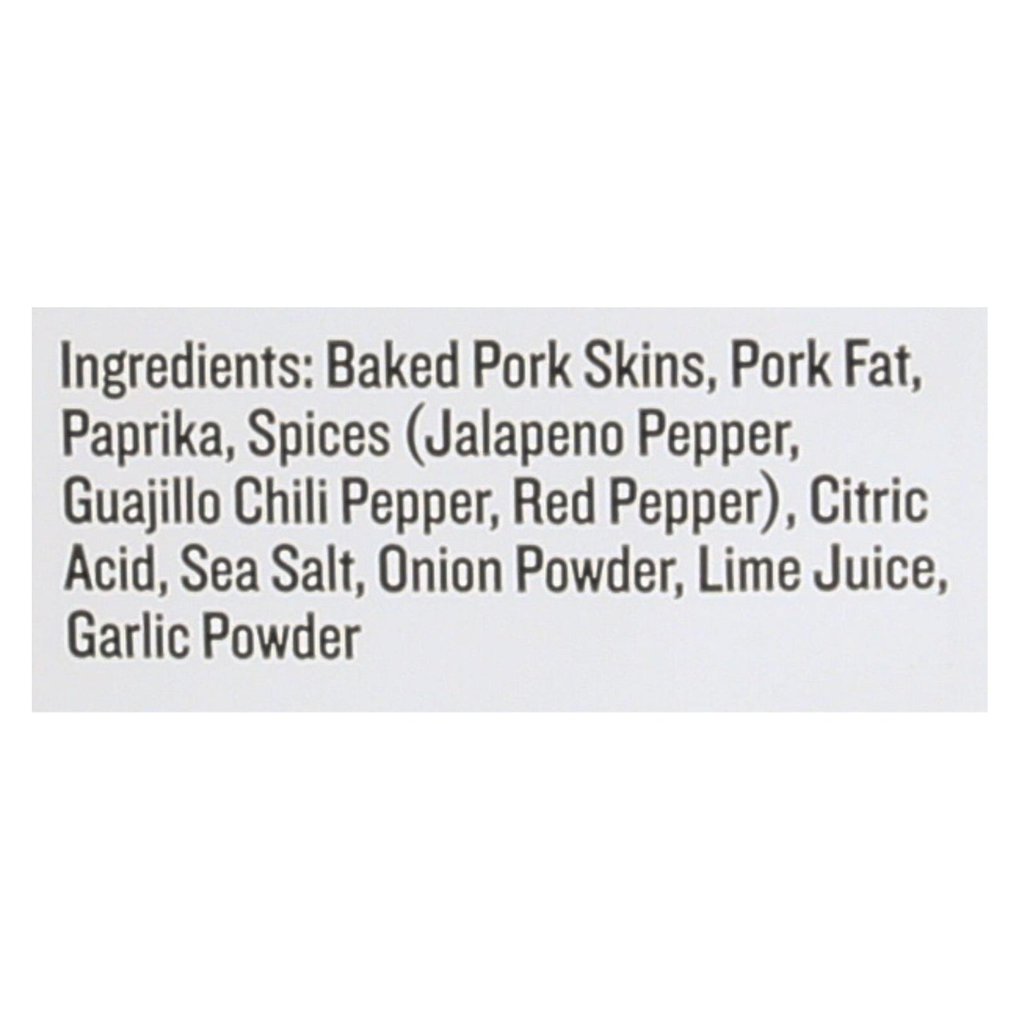 Epic Chili Lime Oven Baked Pork Rinds - Case Of 12 - 2.5 Oz