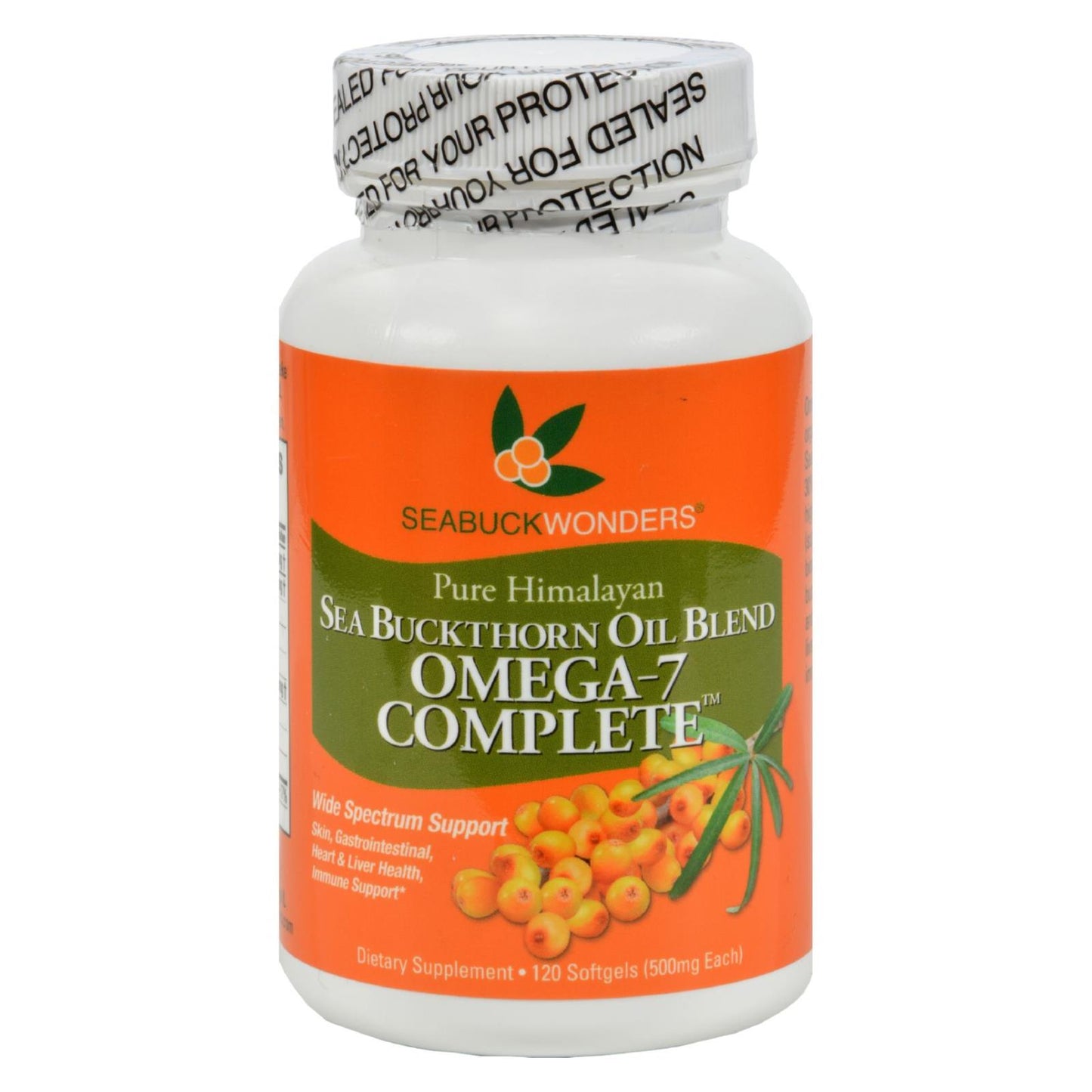 Seabuck Wonders Sea Buckthorn Oil Blend - 500 mg - 120 Softgels