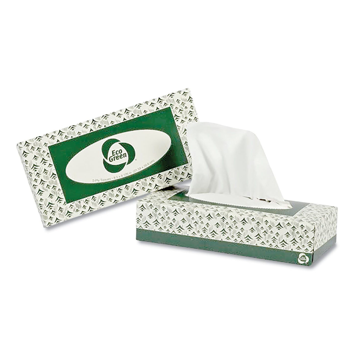 Eco Green Recycled 2-Ply Facial Tissue, White, 150 Sheets/Box, 20 Boxes/Carton (APAEF150)