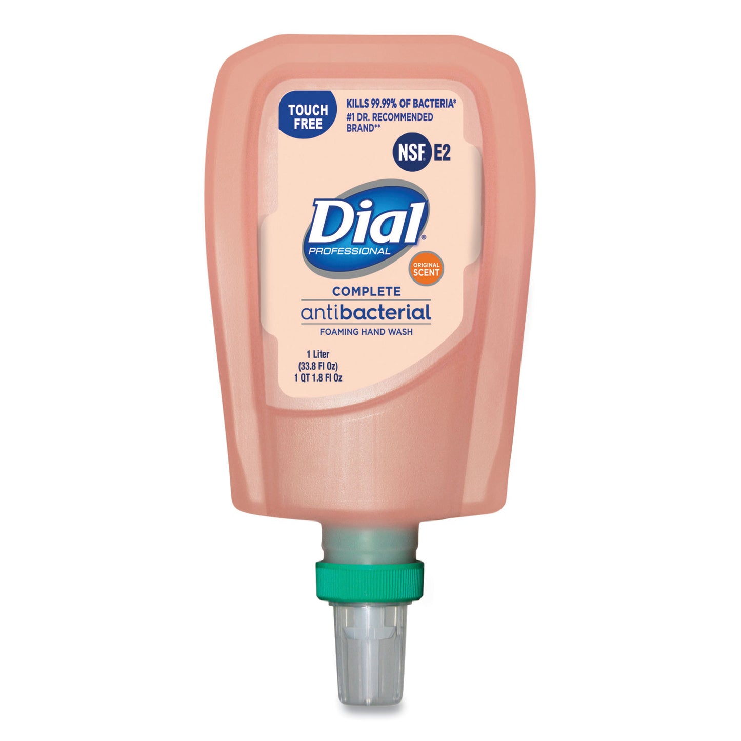 Dial Professional Antibacterial Foaming Hand Wash Refill for FIT Touch Free Dispenser, Original Scent, 1 L (DIA16674EA)