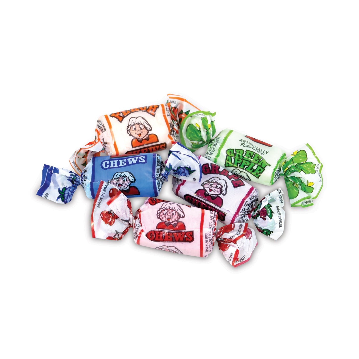 Albert's Assorted Fruit Chews, 1.5 lb Bag, Approx. 240 Pieces (GRR20901227)