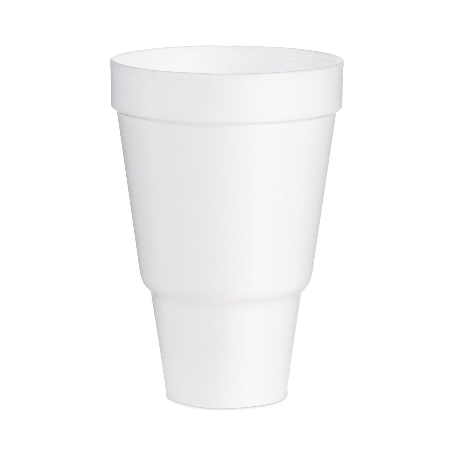 Dart Foam Drink Cups, 32 oz, Tapered Bottom, White, 25/Bag, 20 Bags/Carton (DCC32AJ32)
