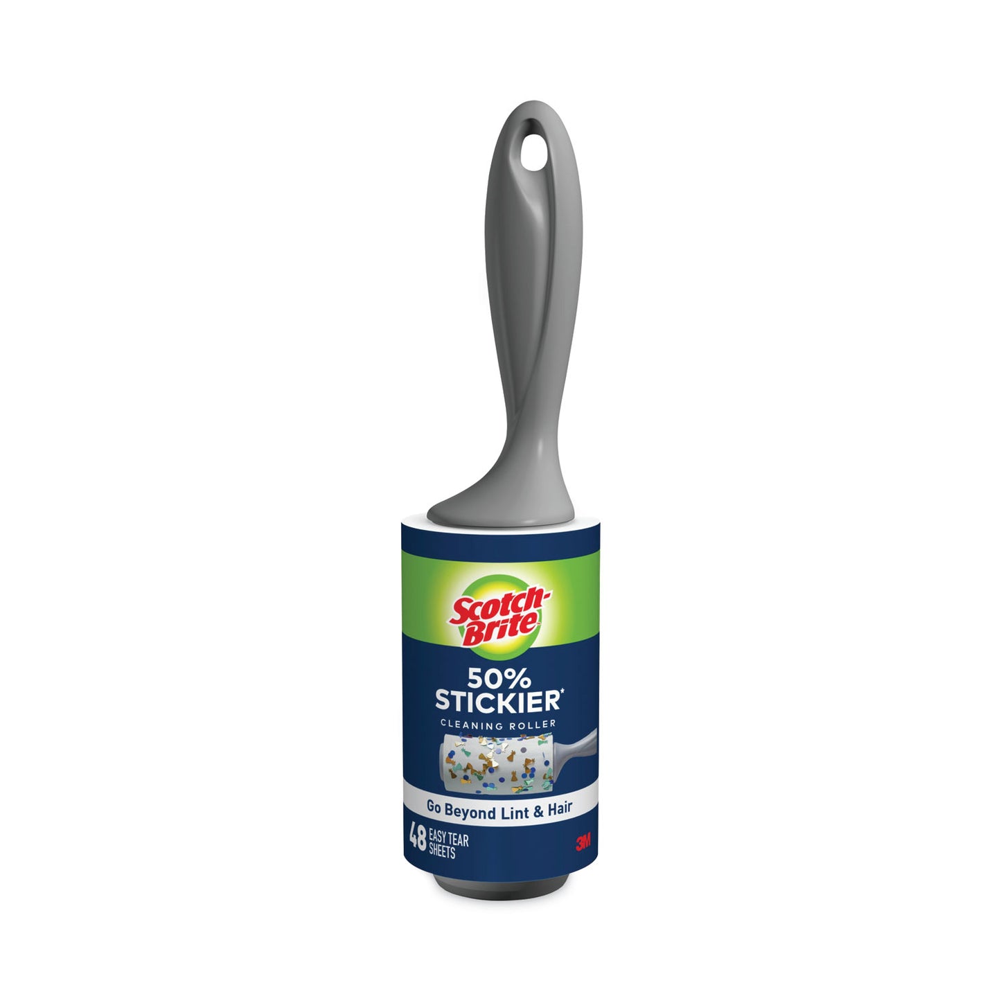 Scotch-Brite Lint Roller, Extra Sticky, Heavy-Duty Handle, 48 Sheets/Roll (MMM830RS48)