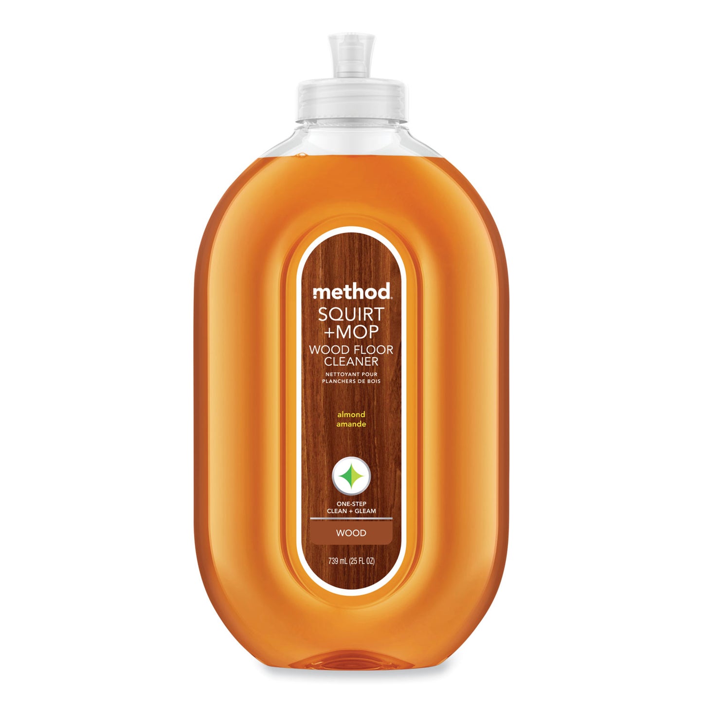 Method Squirt + Mop Wood Floor Cleaner, Almond Scent, 25 oz Squirt Bottle (MTH00562)