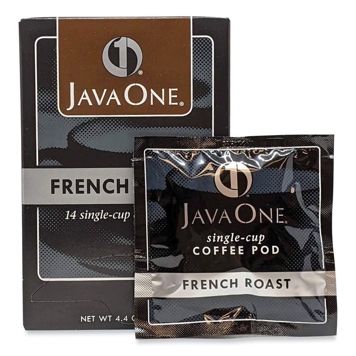 Java One Coffee Pods, French Roast, Single Cup, 14/Box (JAV30800)