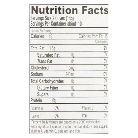 Santa Barbara Olives - Martini Style - Case Of 6 - 5 Oz.
