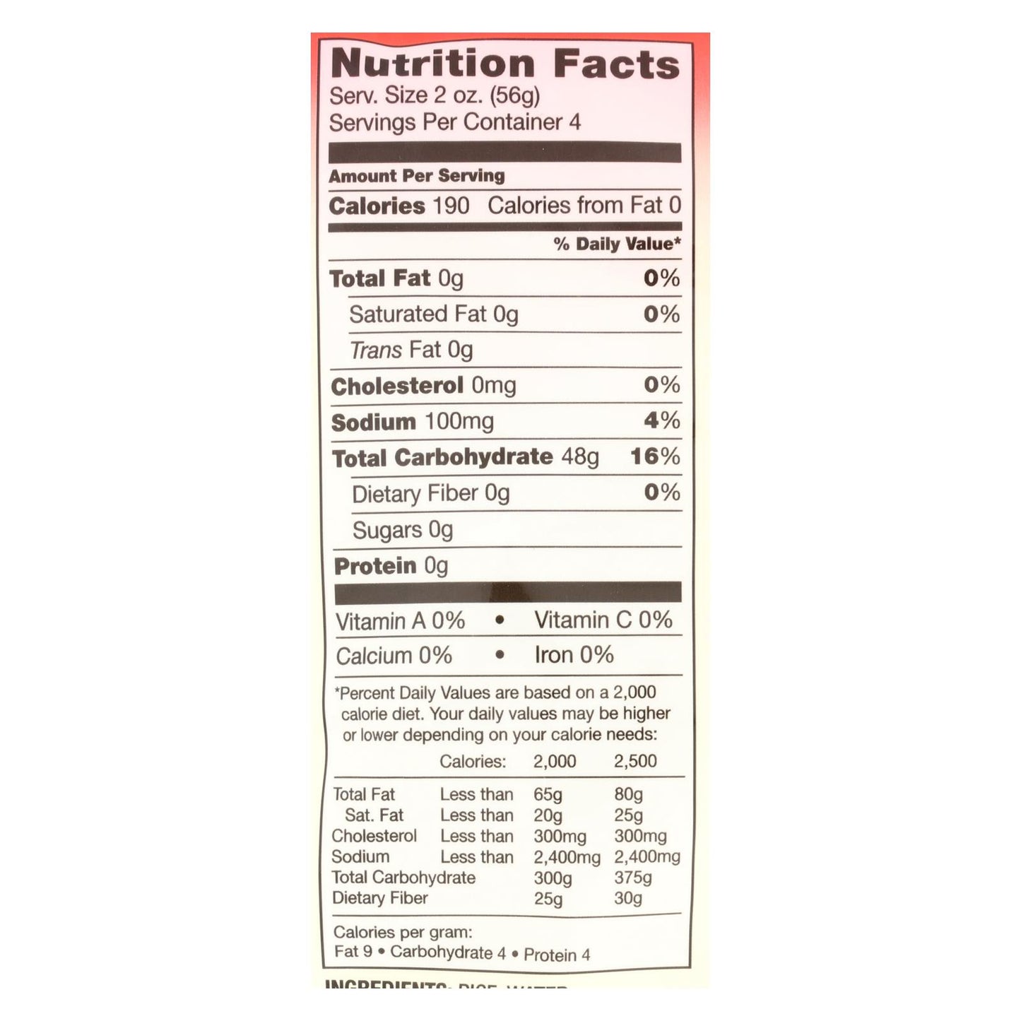 Ka-me Vermicelli Rice Sticks - Case Of 8 - 8 Oz