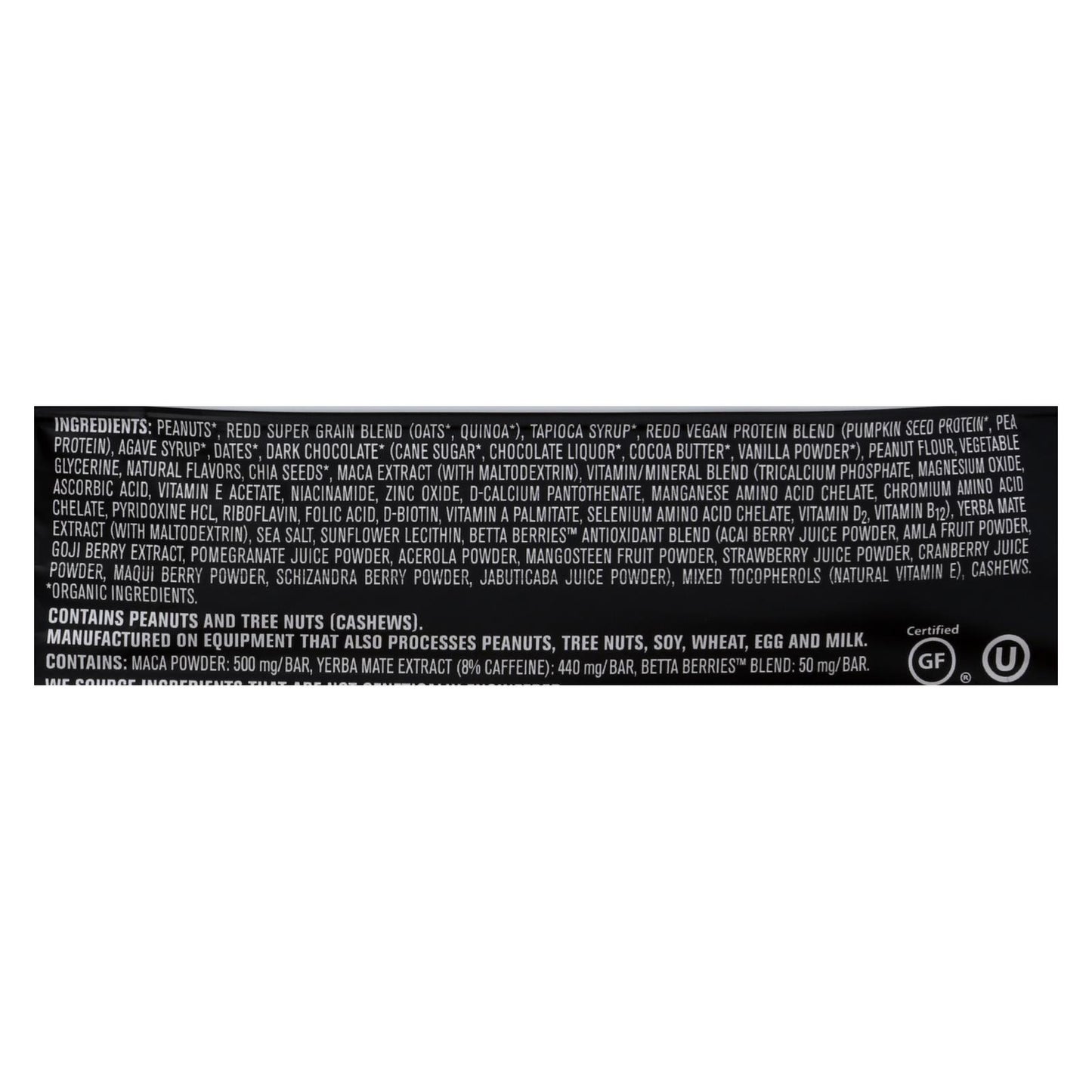 Redd Peanut Butter Energy Bar - 1 Each - 12 Ct