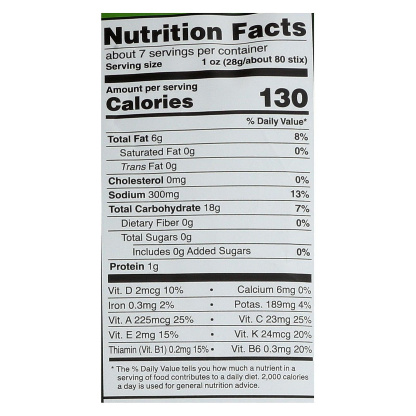 Good Health Sea Salt Veggie Stix - Case Of 10 - 6.25 Oz