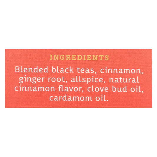 Stash Tea Chai Black Tea - Double Spice - Case Of 6 - 20 Bags