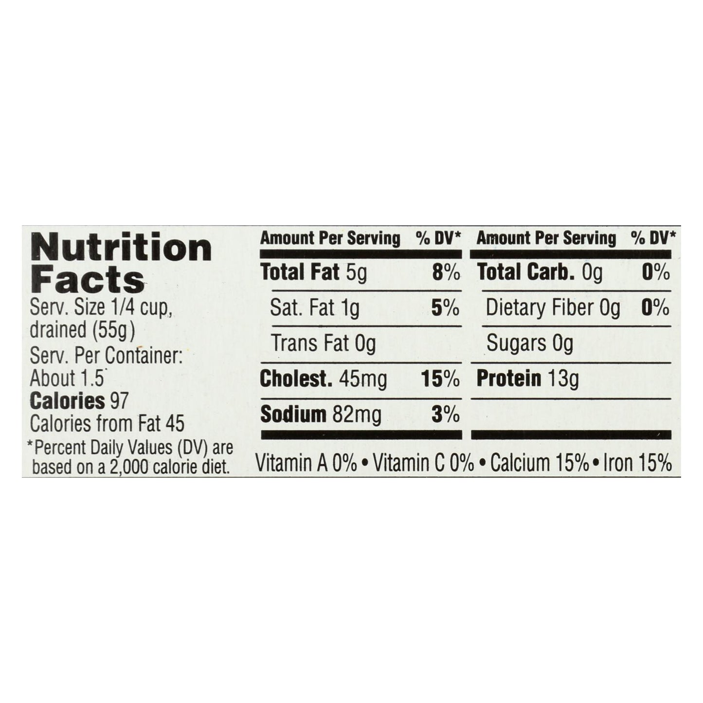 Season Brand Sardines In Water - No Salt Added - Case Of 12 - 4.375 Oz.