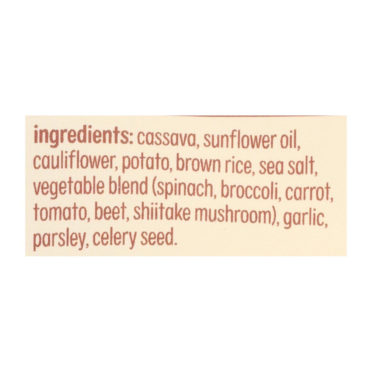 From The Ground Up Sea Salt Cauliflower Chips - Case Of 12 - 3.5 Oz