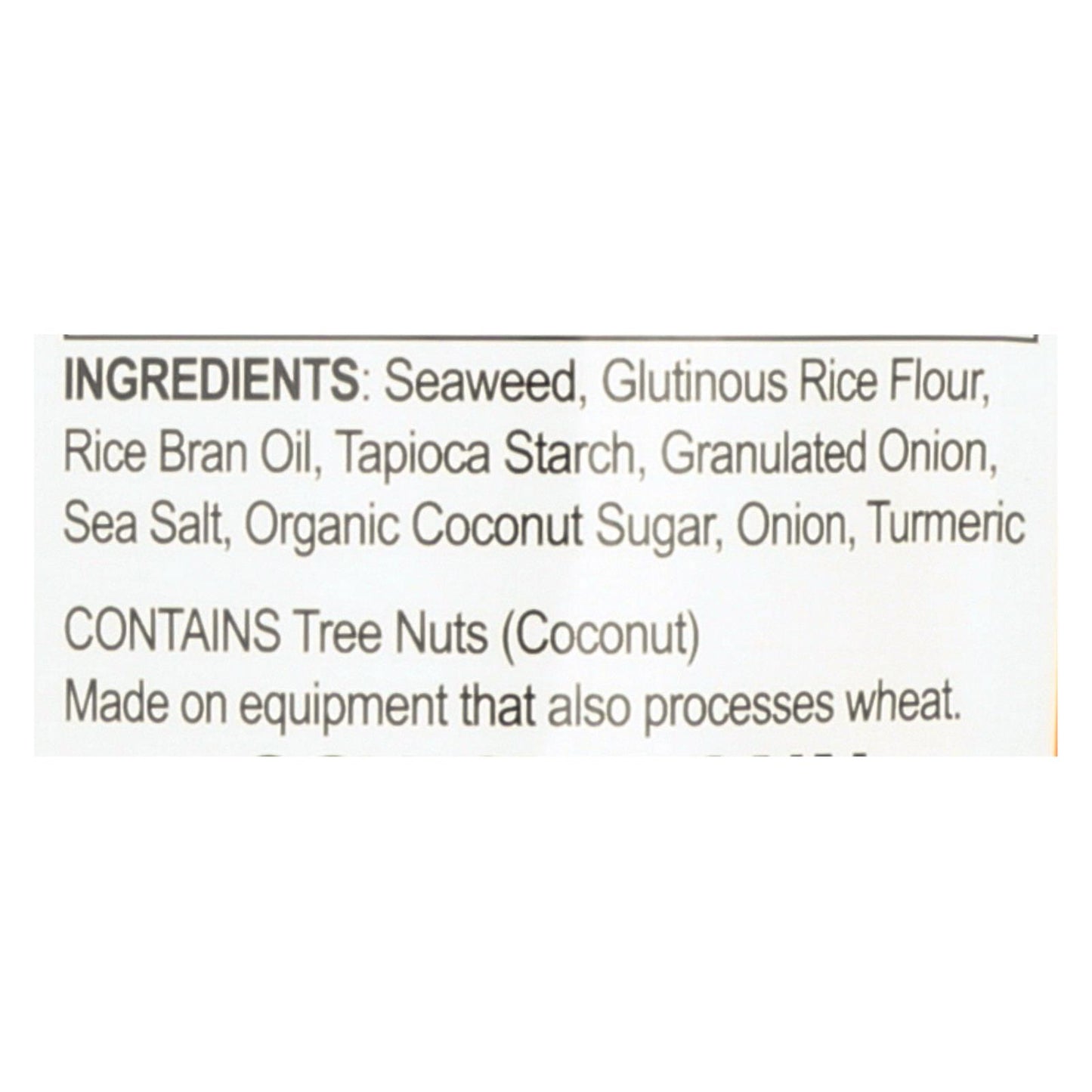 Seasnax Chomperz Onion Crunchy Seaweed Chips - Case Of 8 - 1 Oz