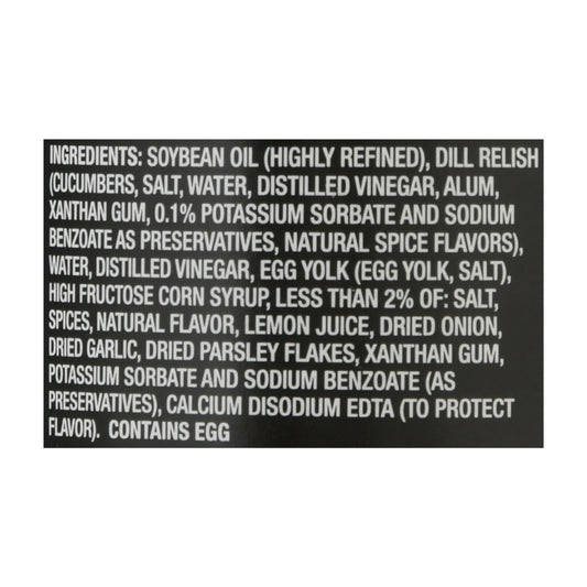 Louisiana Tartar Sauce - Case Of 12 - 10.5 Oz