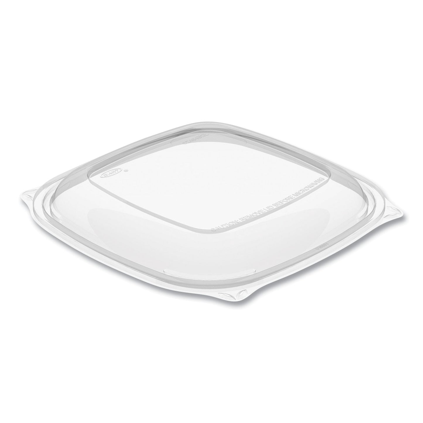 Dart PresentaBowls Pro Clear Square Lids for 24-32 oz Bowls, 8.5 x 8.5 x 0.5, Clear, Plastic, 63/Bag, 4 Bags/Carton (DCCC2464BDL)