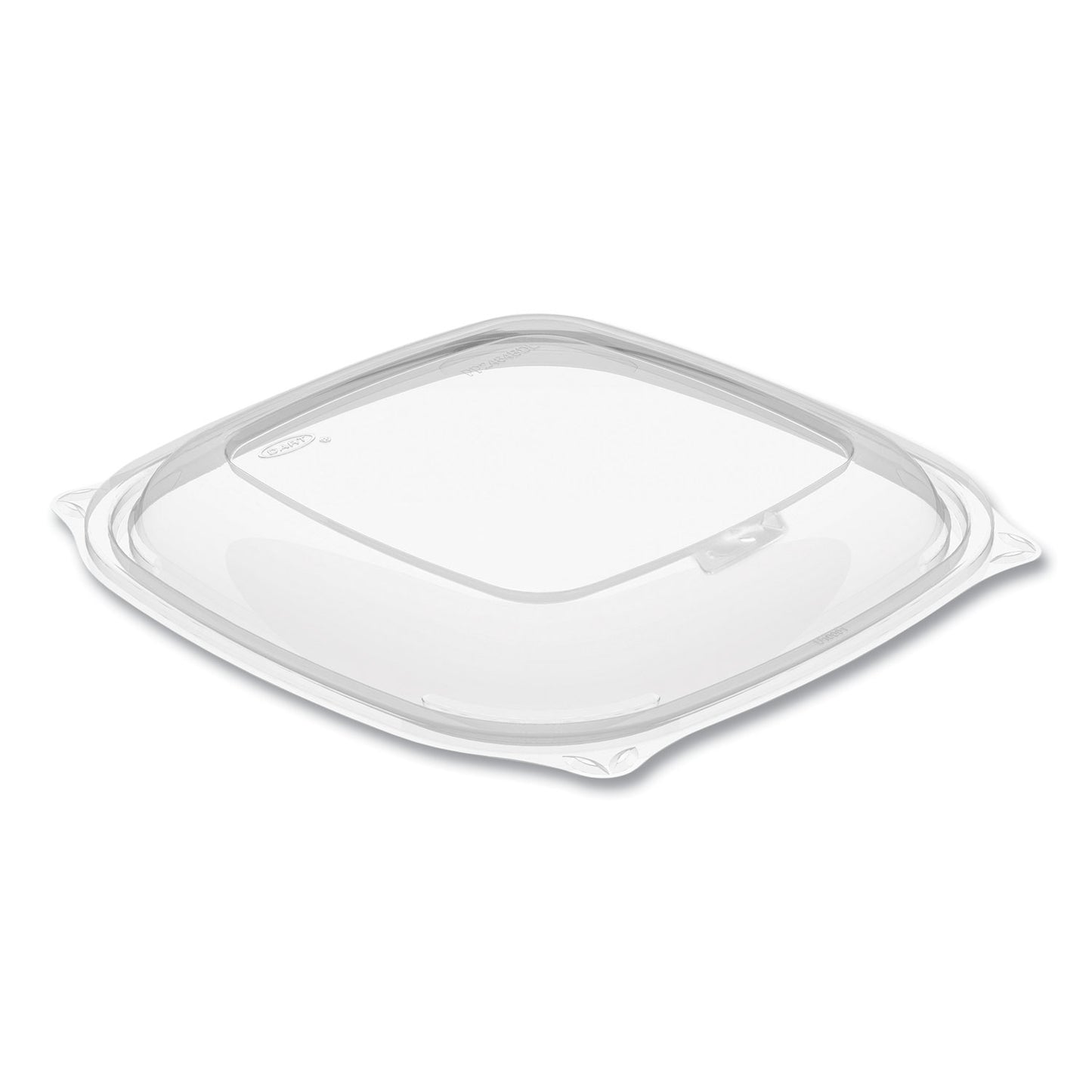 Dart PresentaBowls Pro Clear Square Bowl Lids, Large Vented Square, 8.5 x 8.5 x 1, Clear, Plastic, 63/Bag, 4 Bags/Carton (DCCPP2464BDL)