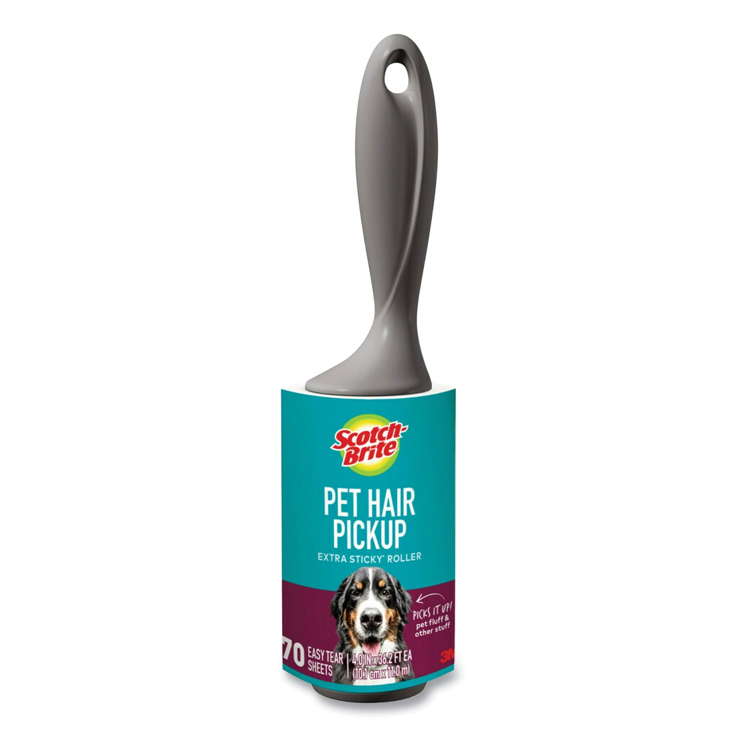 Scotch-Brite Pet Hair Pickup Lint Roller, Refill Roll, 70 Sheets/Roll (MMM839RS70)