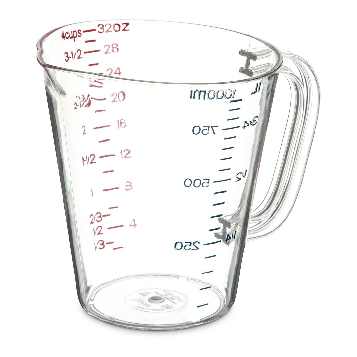 Carlisle Commercial Measuring Cup, 1 qt, Clear (CFS4314307)