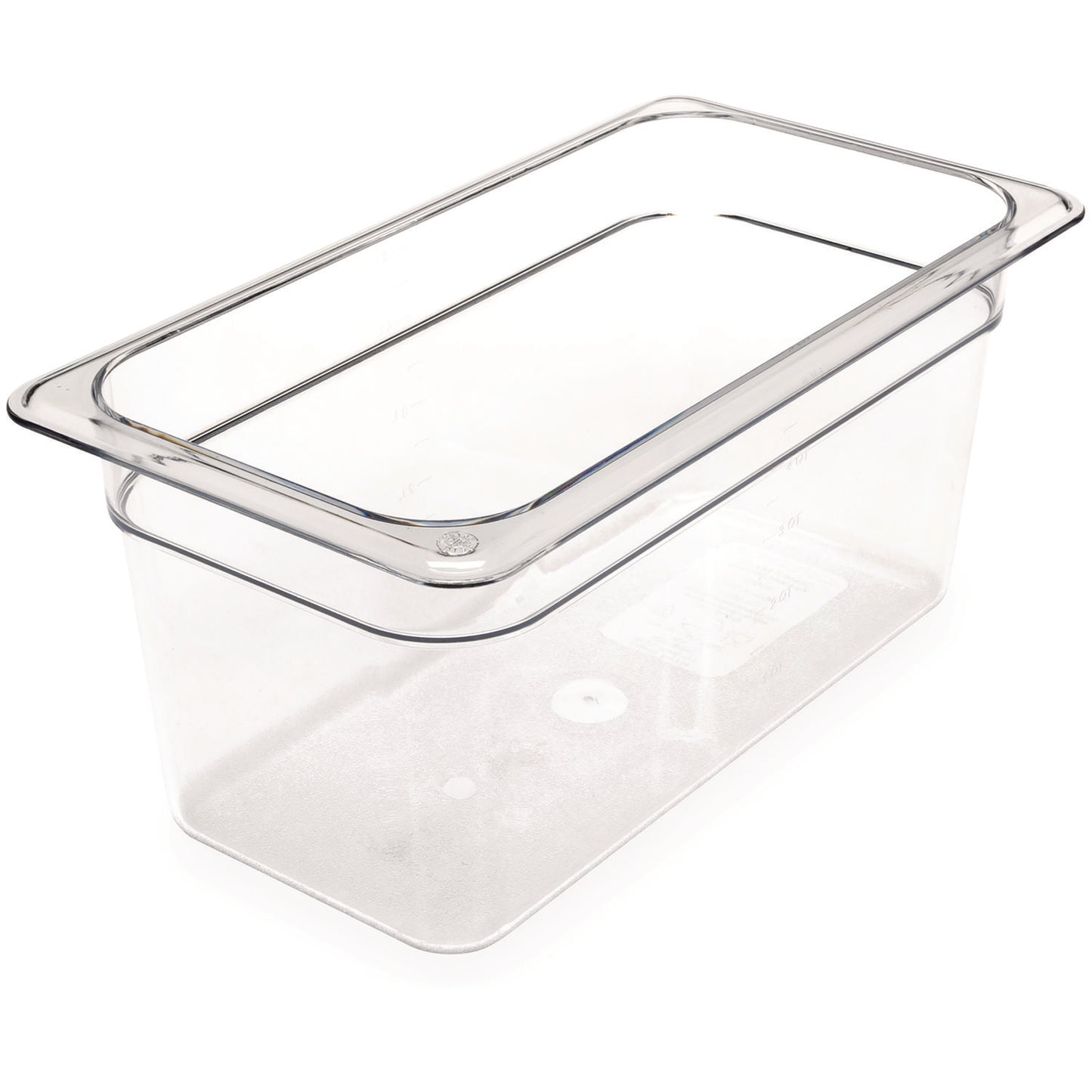 Carlisle StorPlus Polycarbonate Food Pan, 5.7 qt, 6.88 x 12.75 x 6, Clear, Plastic (CFS3066207)