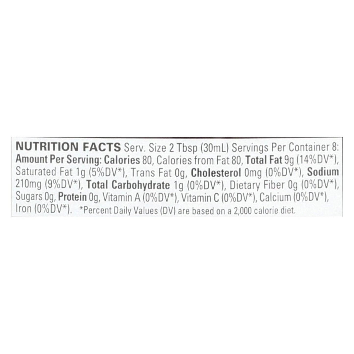 Organic Ville De Provence Organic Vinaigrette - Herbs - Case Of 6 - 8 Fl Oz.