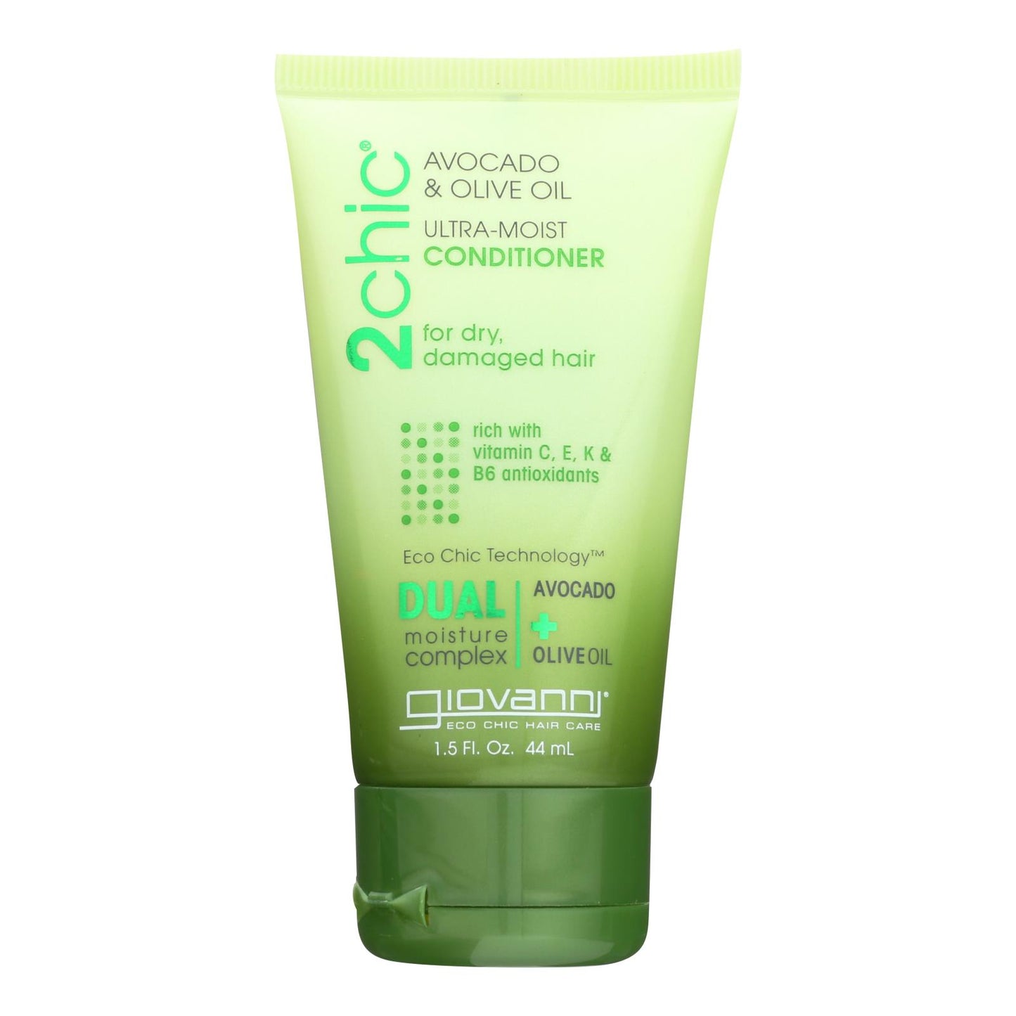 Giovanni Hair Care Products Conditioner - 2chic Ultra-moist Conditioner With Avocado And Olive Oil - Case Of 12 - 1.5 Fl Oz.