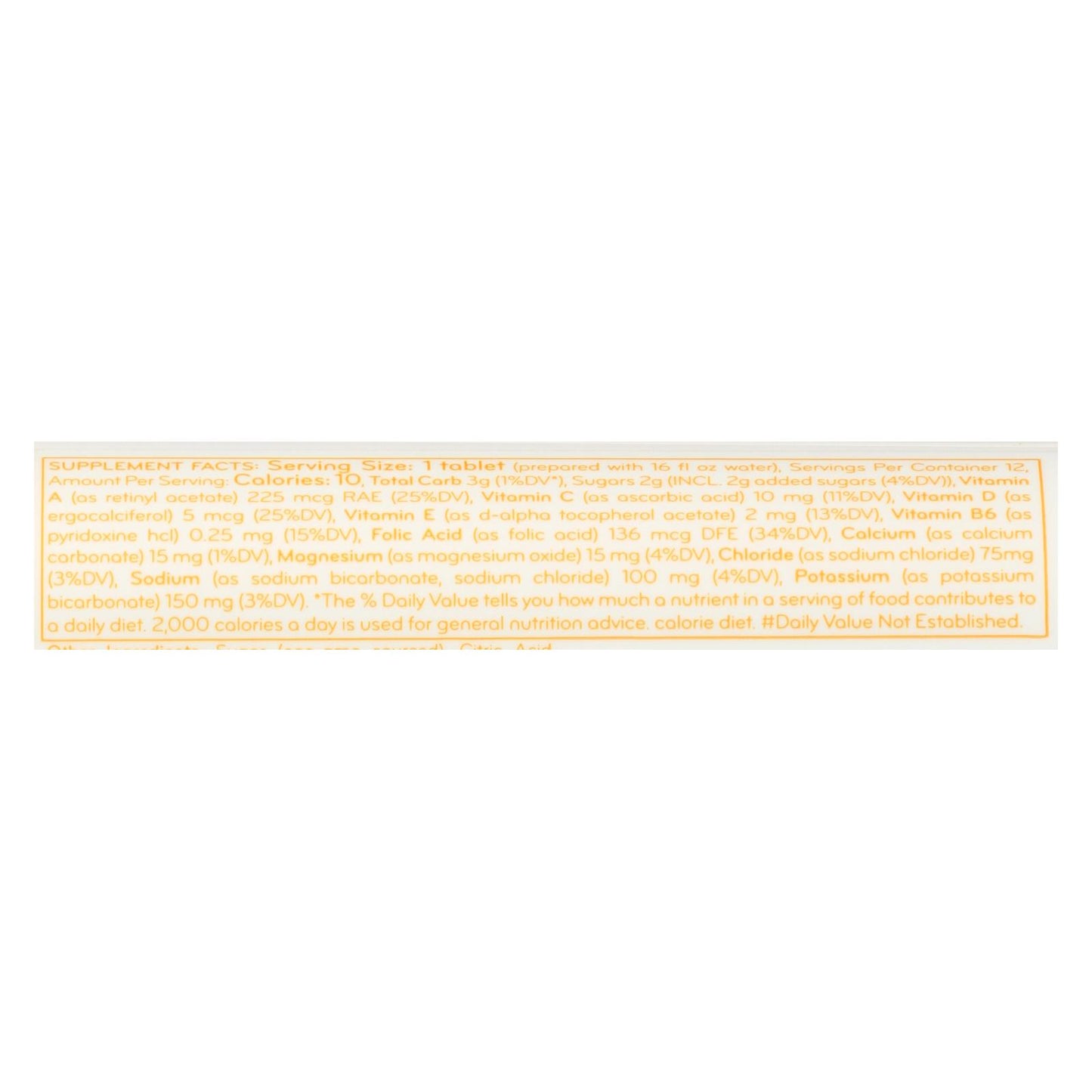 Nuun Vitamins Drink Tab - Tangerine - Lime - Case Of 8 - 12 Tab