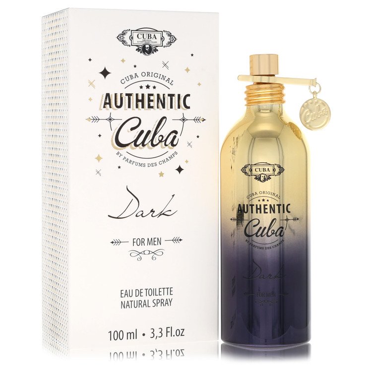 Cuba Authentic Dark by Cuba Eau De Toilette Spray 3.3 oz for Men