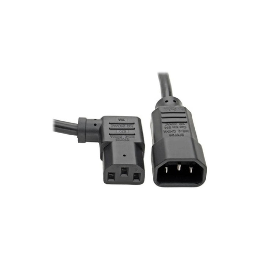 Tripp Lite 2ft Power Cord 18awg C14/right Angle C13 (P00400213RA)