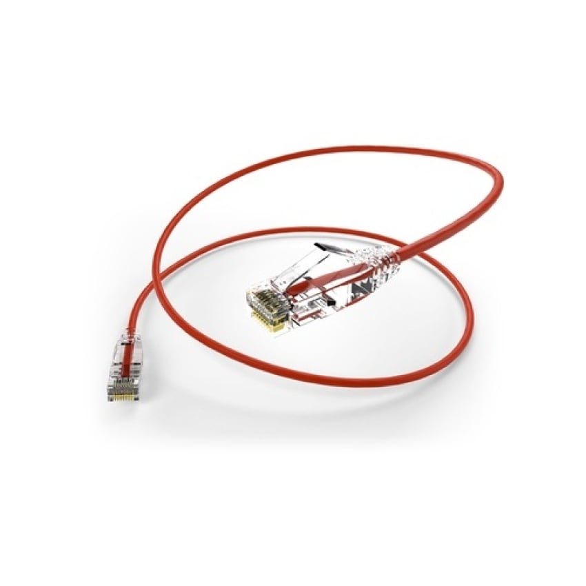 Uncommonx 6in Cat6 Clearfit Slim Patch Cable Red (CS606IRED)
