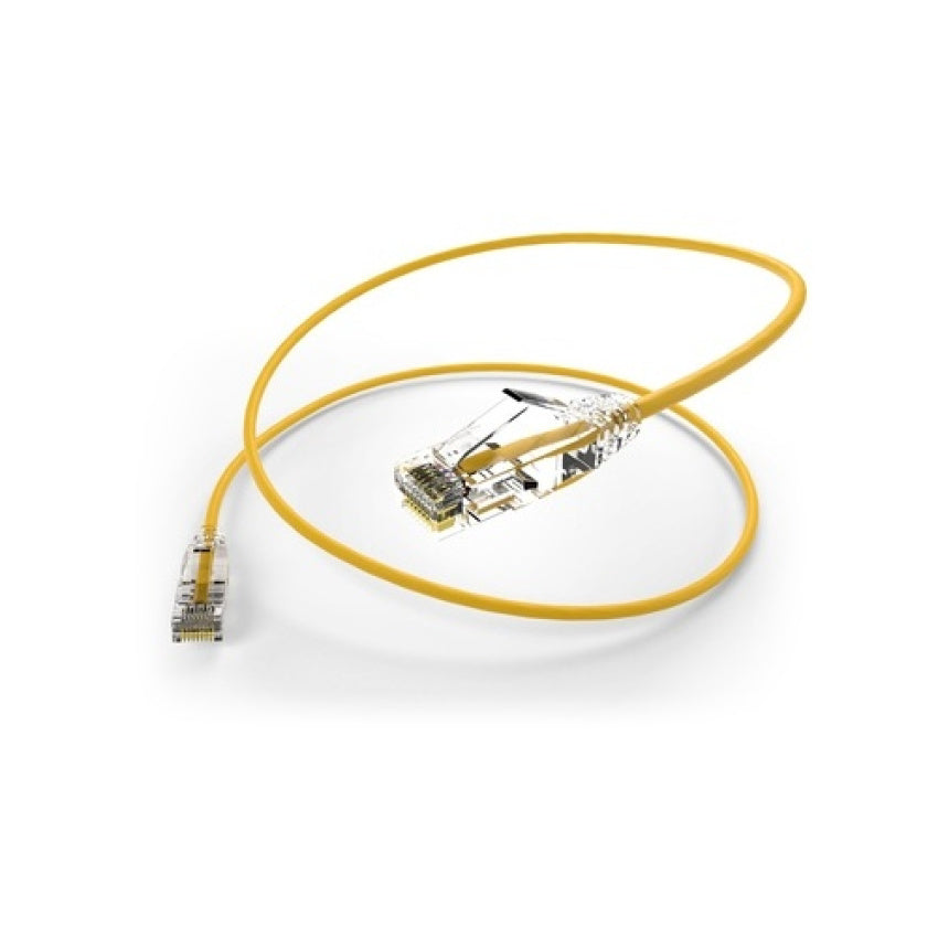Uncommonx 15ft Cat6 Clearfit Slim Patch Cable Ylw (CS615FYLW)