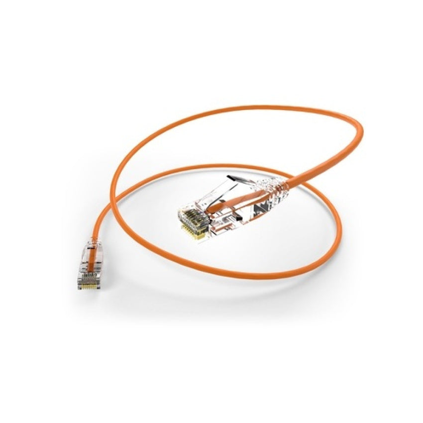 Uncommonx 20ft Cat6 Clearfit Slim Patch Cable Org (CS620FORG)
