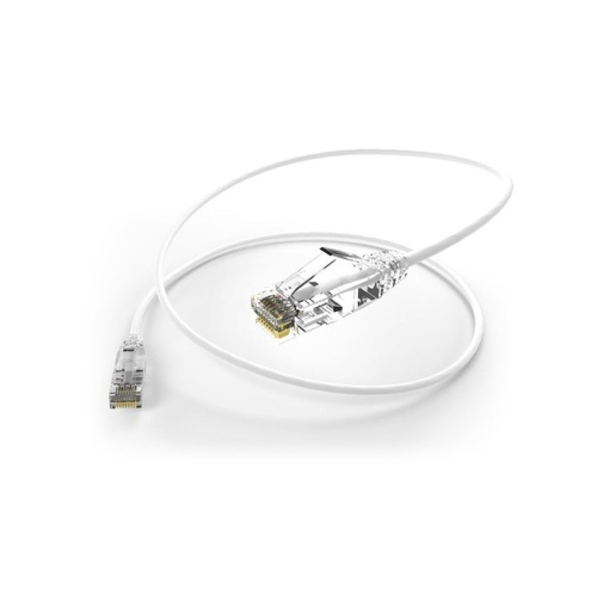 Uncommonx 20ft Cat6 Clearfit Slim Patch Cable Wht (CS620FWHT)