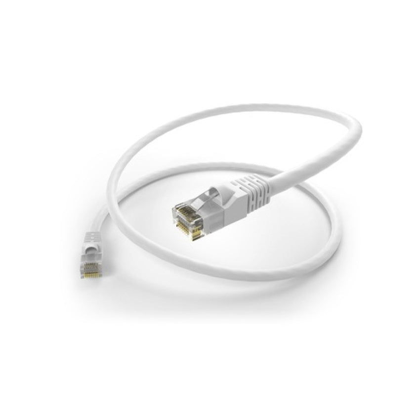 Uncommonx 100ft White Cat6 Patch Cable Snagless (PC6100FWHTS)