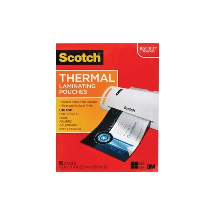 3M Thermal Pouches, Letter Size (TP385450)