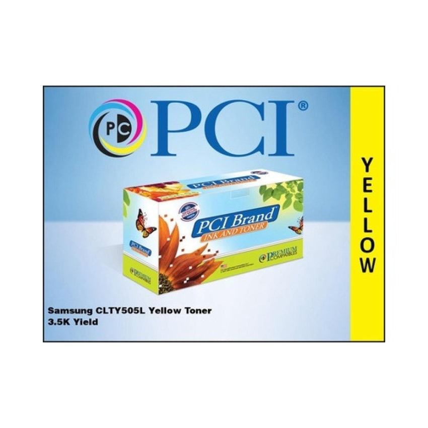 PCI Brand Compatible Hp Su514a / Samsung Clt-y505l Yellow Toner Cartridge 3.5k Yield For Samsung Proxpress Sl-c2620/sl-c2620dw/sl-c2670/sl-c2670fw (CLTY505LPCI)