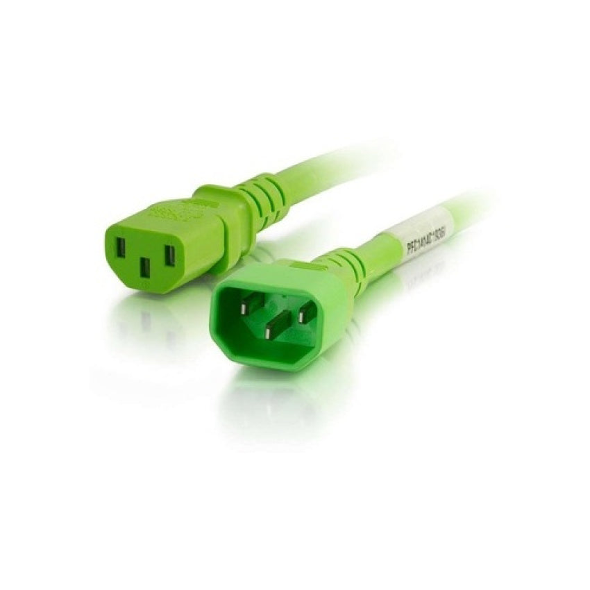 C2G 3ft C14 To C13 14/3 Sjt Green (17537)