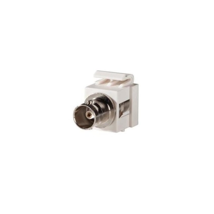 Leviton Fog White Keystone 75ohm Bnc Feed-thru (KSBNC75)
