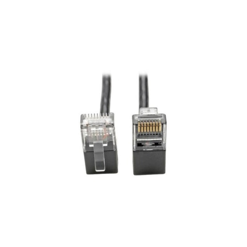 Tripp Lite Cat6 Snagless Right-angle Slim Black 1ft (N201SR1BK)