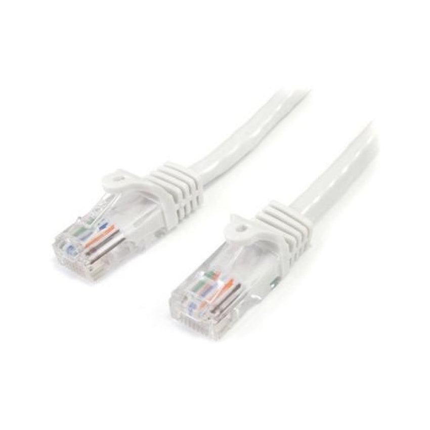 StarTech 3ft White Cat5e Snagless Utp Patch Cable (45PATCH3WH)