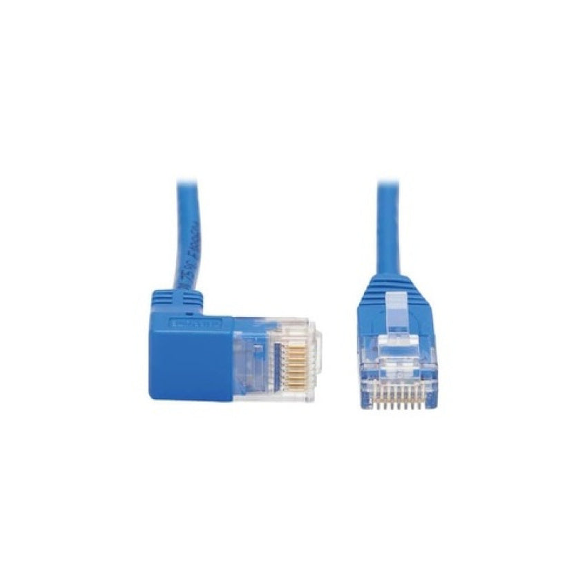 Tripp Lite Cat6 Down Right Angle Slim M/m Blue 3ft (N204S03BLDN)