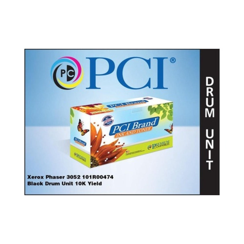 PCI Brand Compatible Xerox 101r00474 Black Drum Unit 10k Yield For Xerox 3052/3260/3260di/3260dni/workcentre 3215/3215ni/3225/3225dni (101R00474PCI)